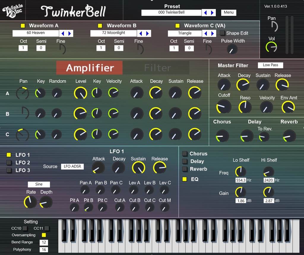 TwinkerBell / シンセベル専用音源VST