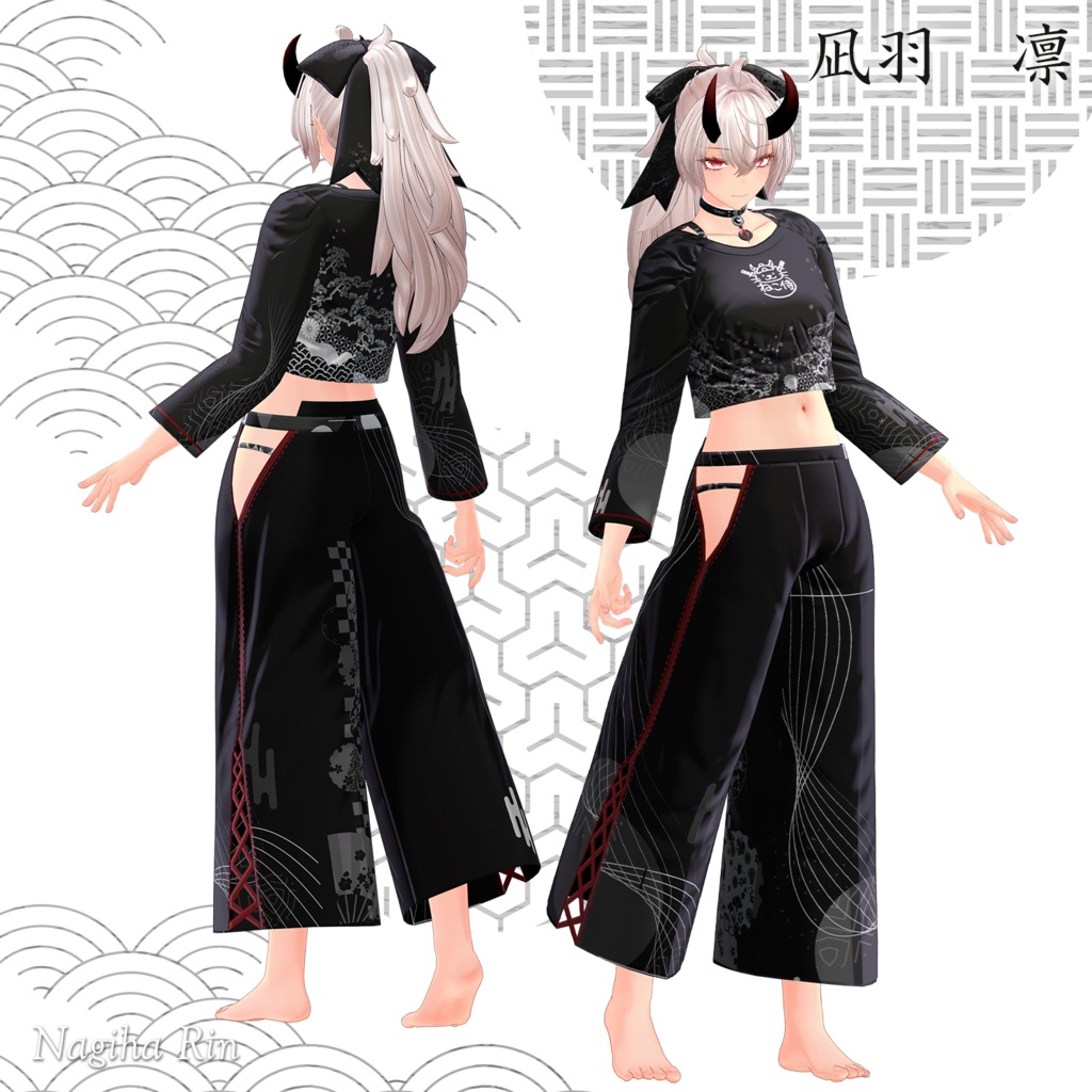 【3Dモデル】「凪羽 -Nagiha-」