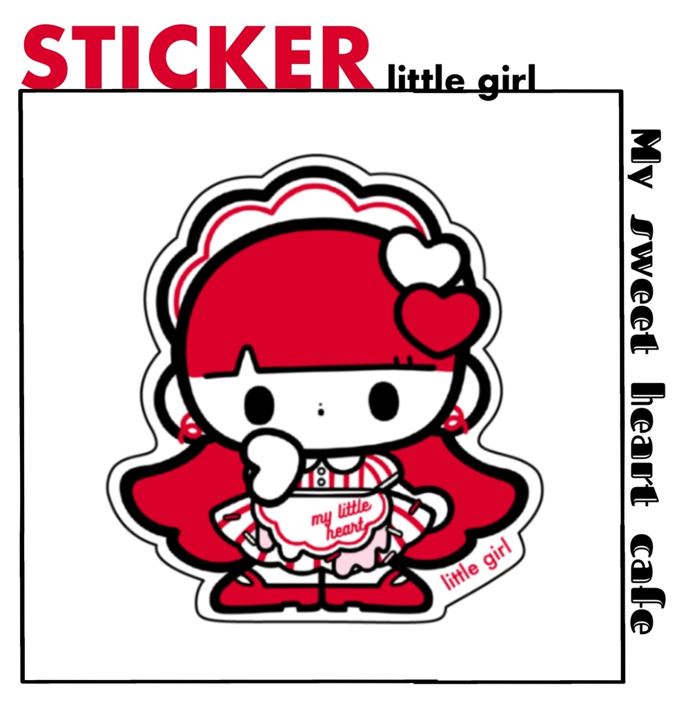 STICKER:little girl