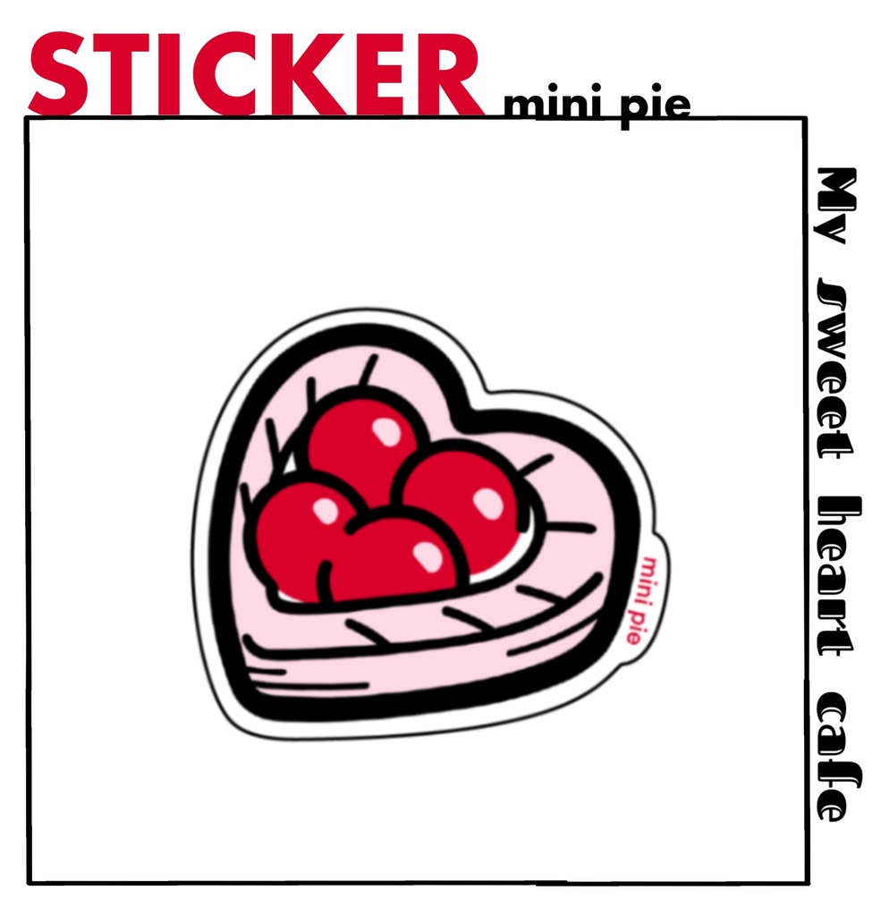 STICKER:mini pie