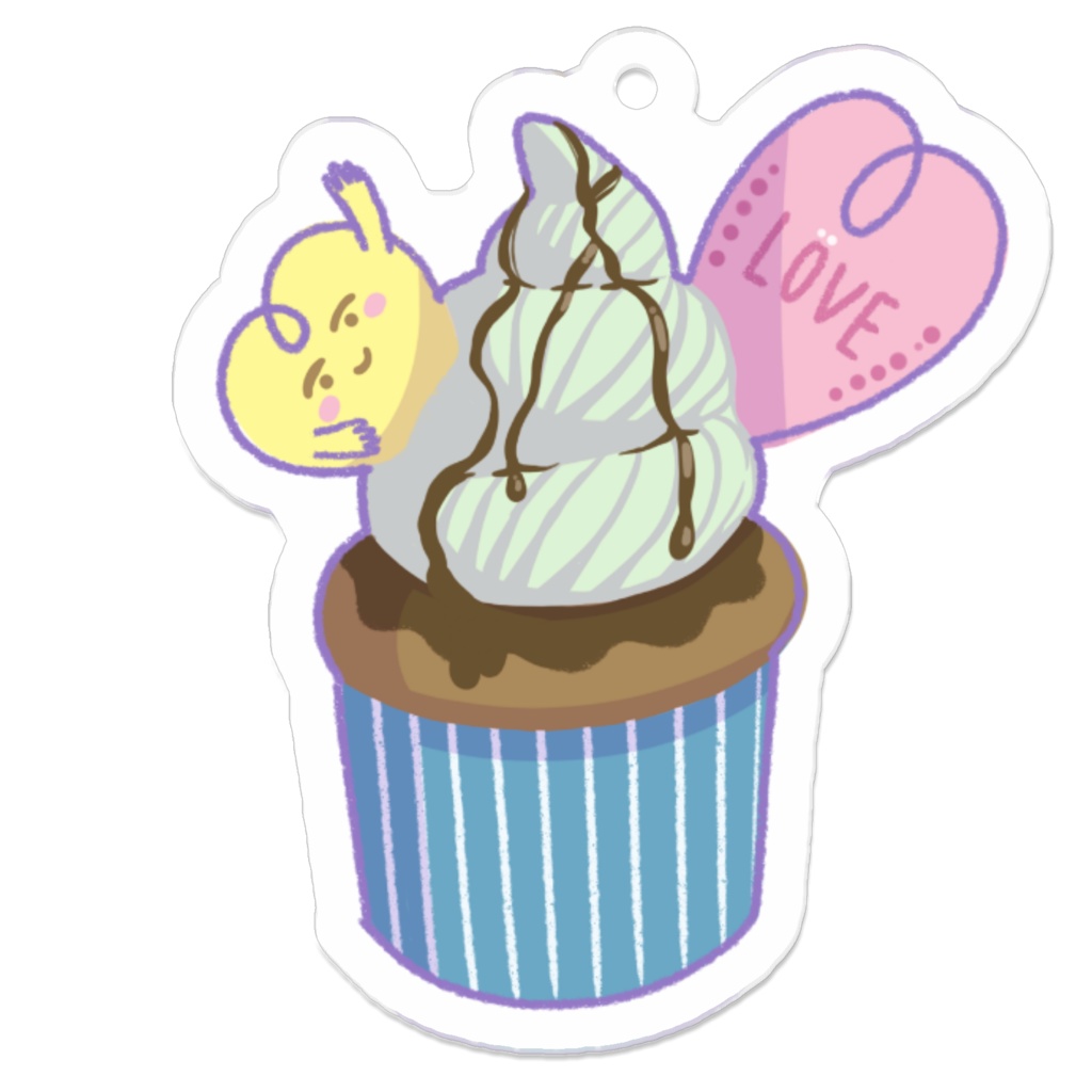 [カップケーキ / CupCakePeople] アクリルキーホルダー / Acrylic keychain ver.3