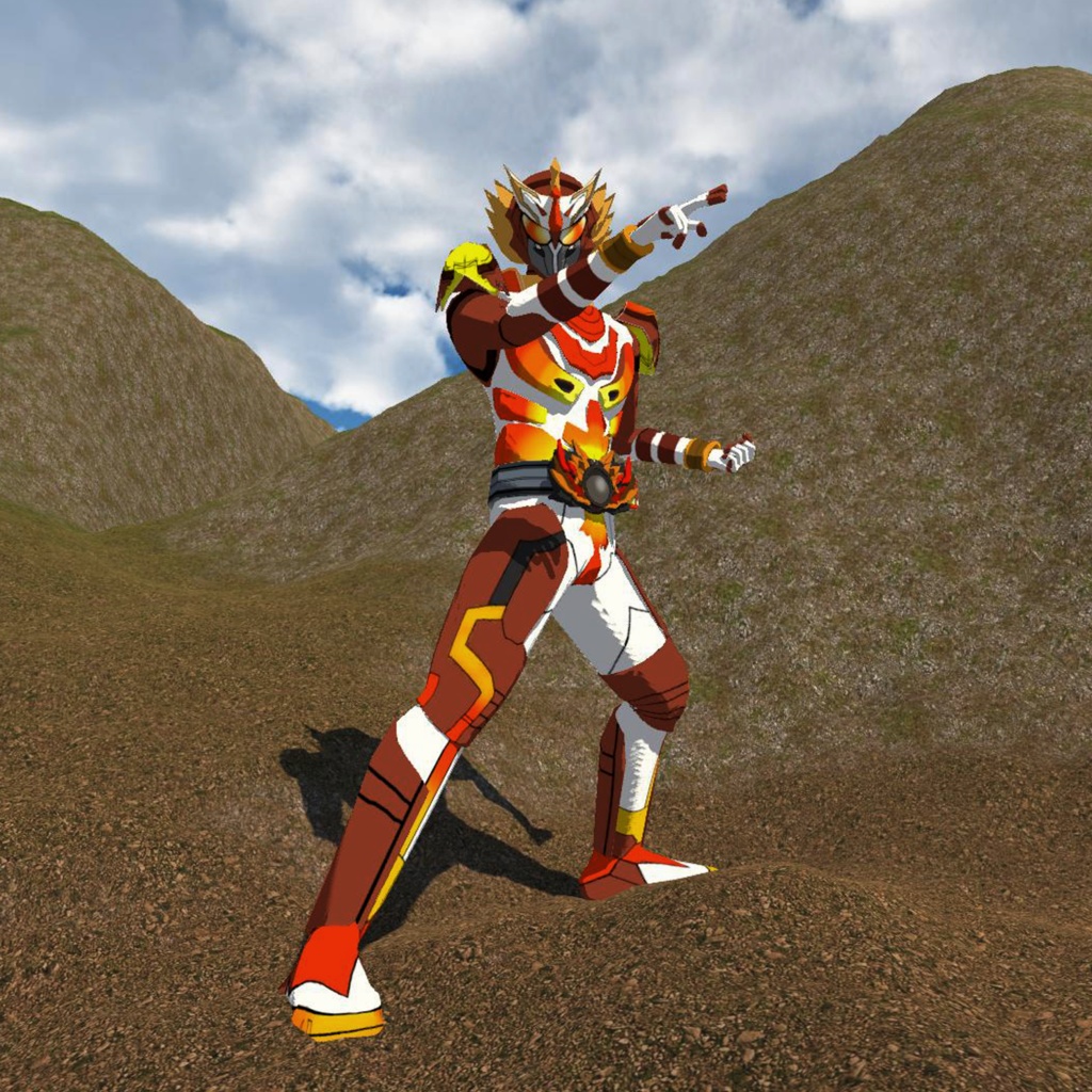 【VRMモデル】バーチャルウォーリア ヒートフォックス