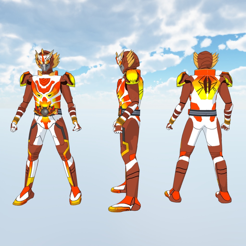 【VRMモデル】バーチャルウォーリア ヒートフォックス