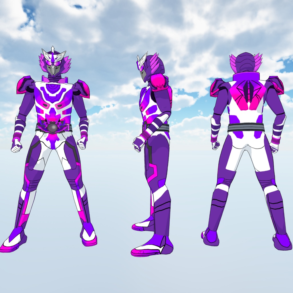 【VRMモデル】バーチャルウォーリア ダークフォックス