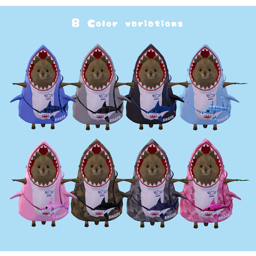 クアッカワラビーちゃん専用『SHARKきぐるみ🦈』