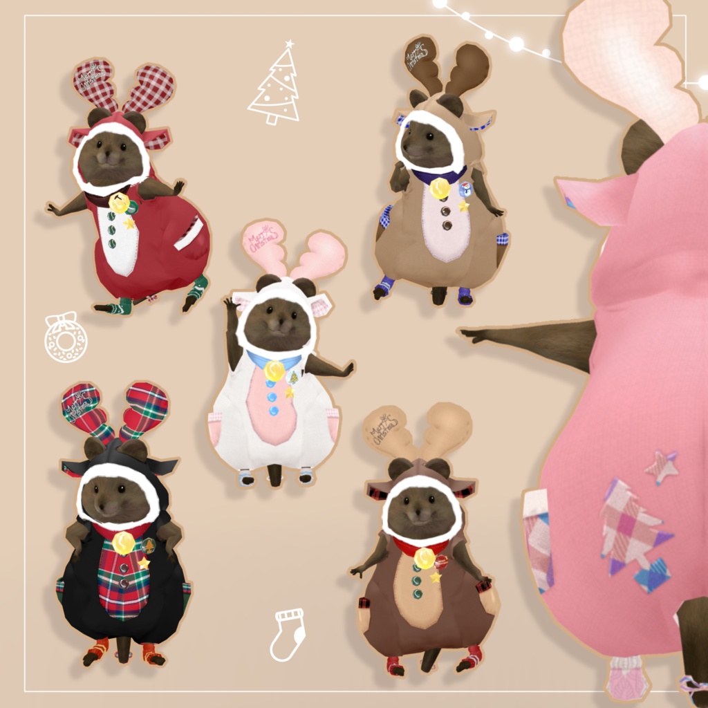 【クアッカワラビーちゃん】クリスマストナカイ🎄