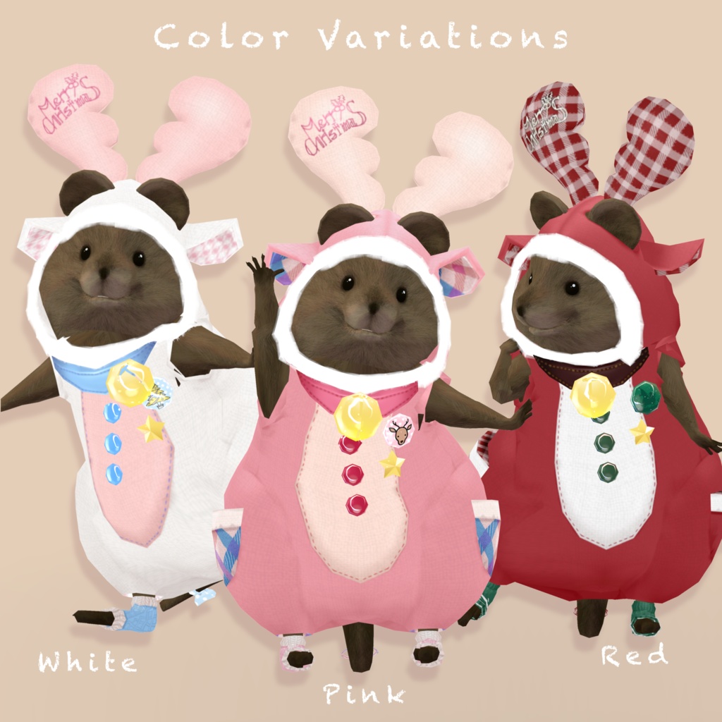 【クアッカワラビーちゃん】クリスマストナカイ🎄