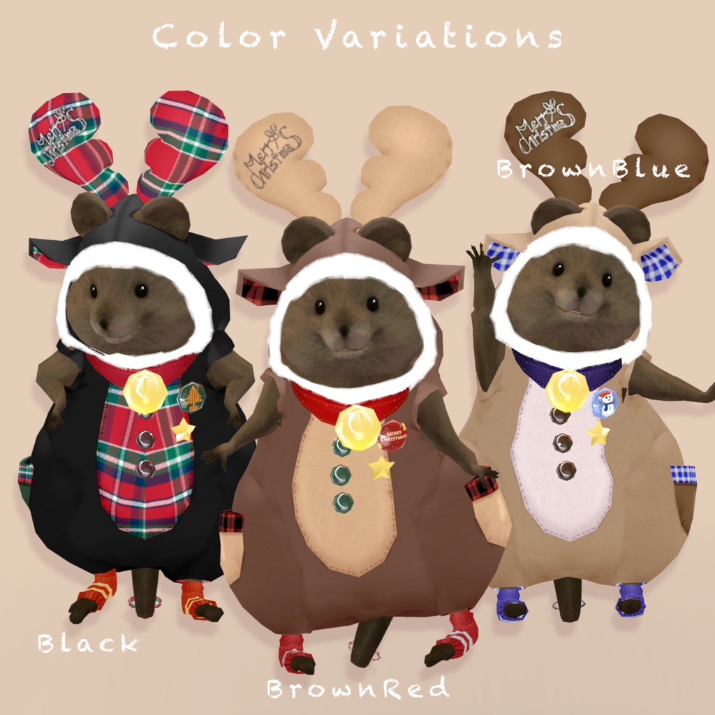 【クアッカワラビーちゃん】クリスマストナカイ🎄