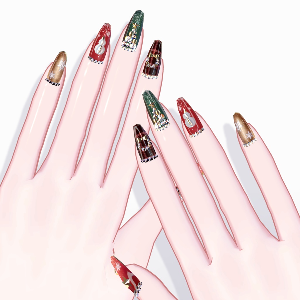 【ブロキマナク】ChristmasNailsクリスマスネイル