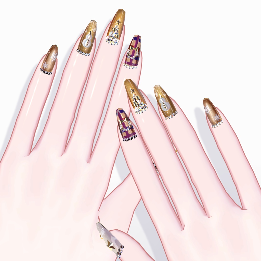 【ブロキマナク】ChristmasNailsクリスマスネイル