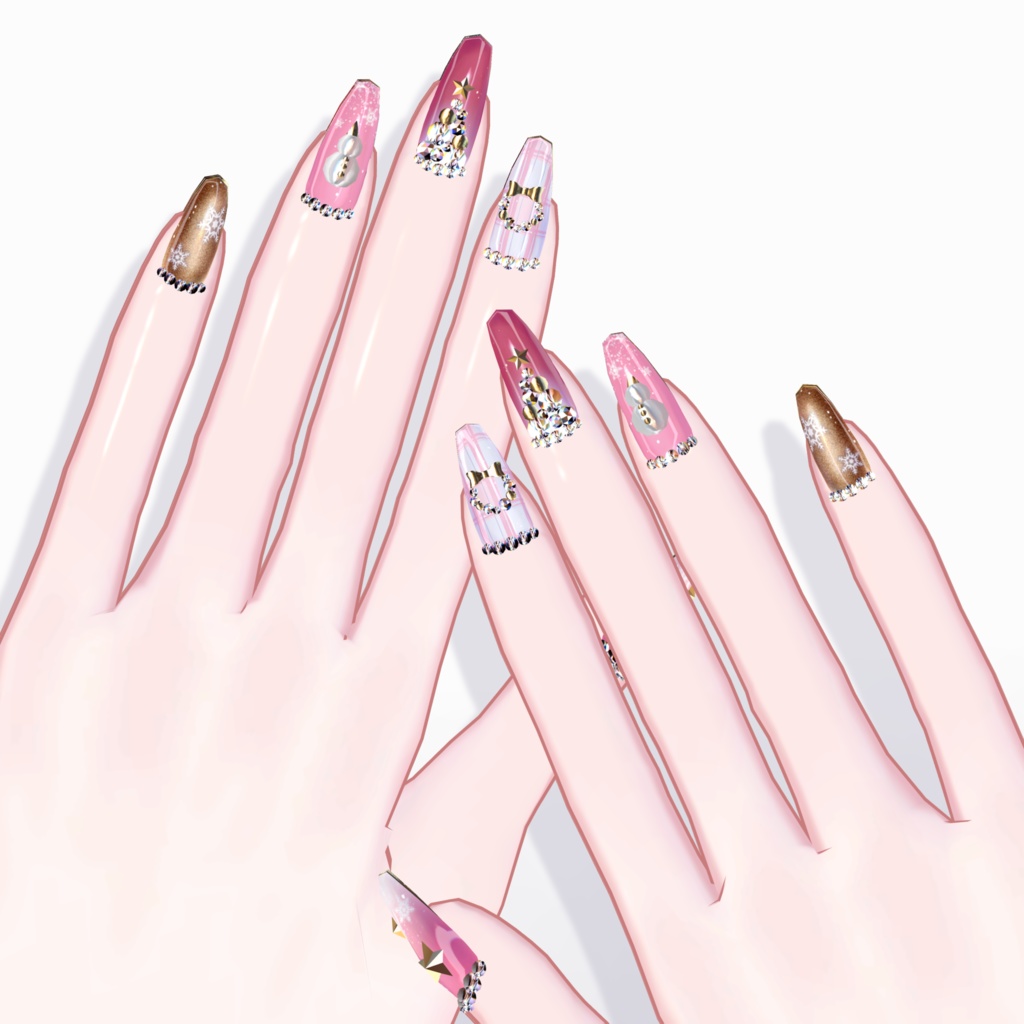 【ブロキマナク】ChristmasNailsクリスマスネイル