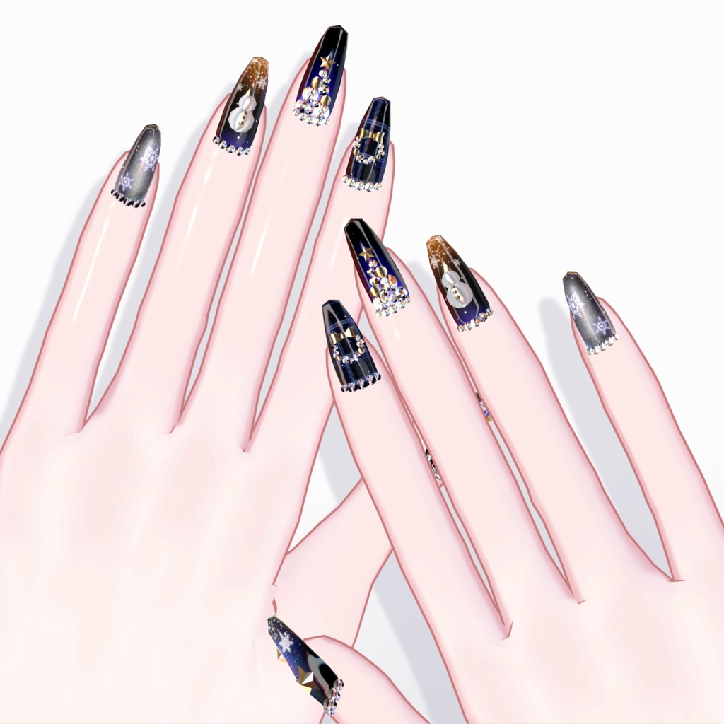 【ブロキマナク】ChristmasNailsクリスマスネイル