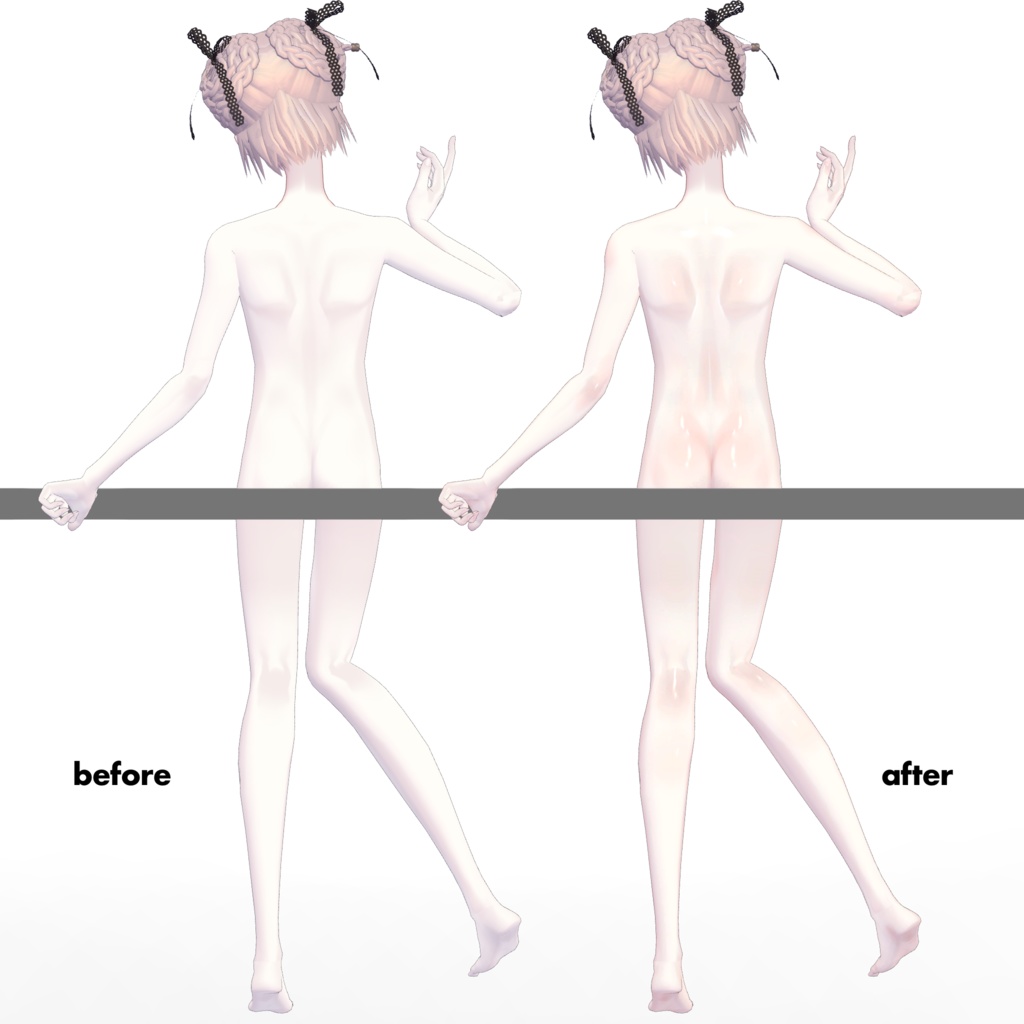 ツヤ肌マテリアル【Pochi・ブロキマナク】Glossy Skin Material