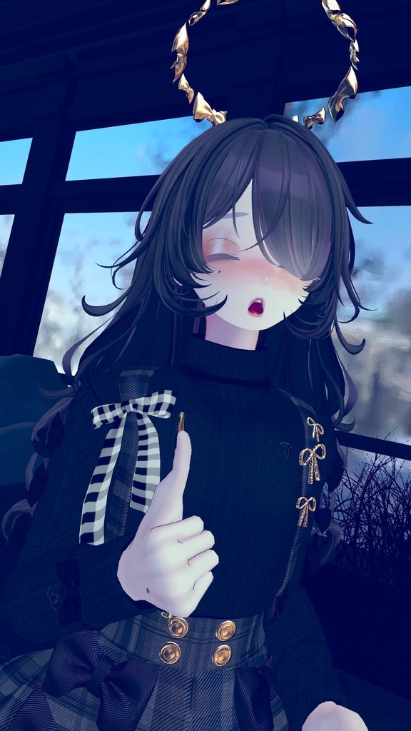 【brochiManac・Pochi】リボンいっぱい吊りスカート🎀RibbonSuspenderSkirt