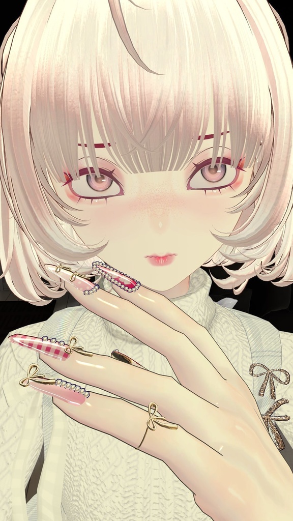 【brochiManac・Pochi】リボンいっぱい吊りスカート🎀RibbonSuspenderSkirt