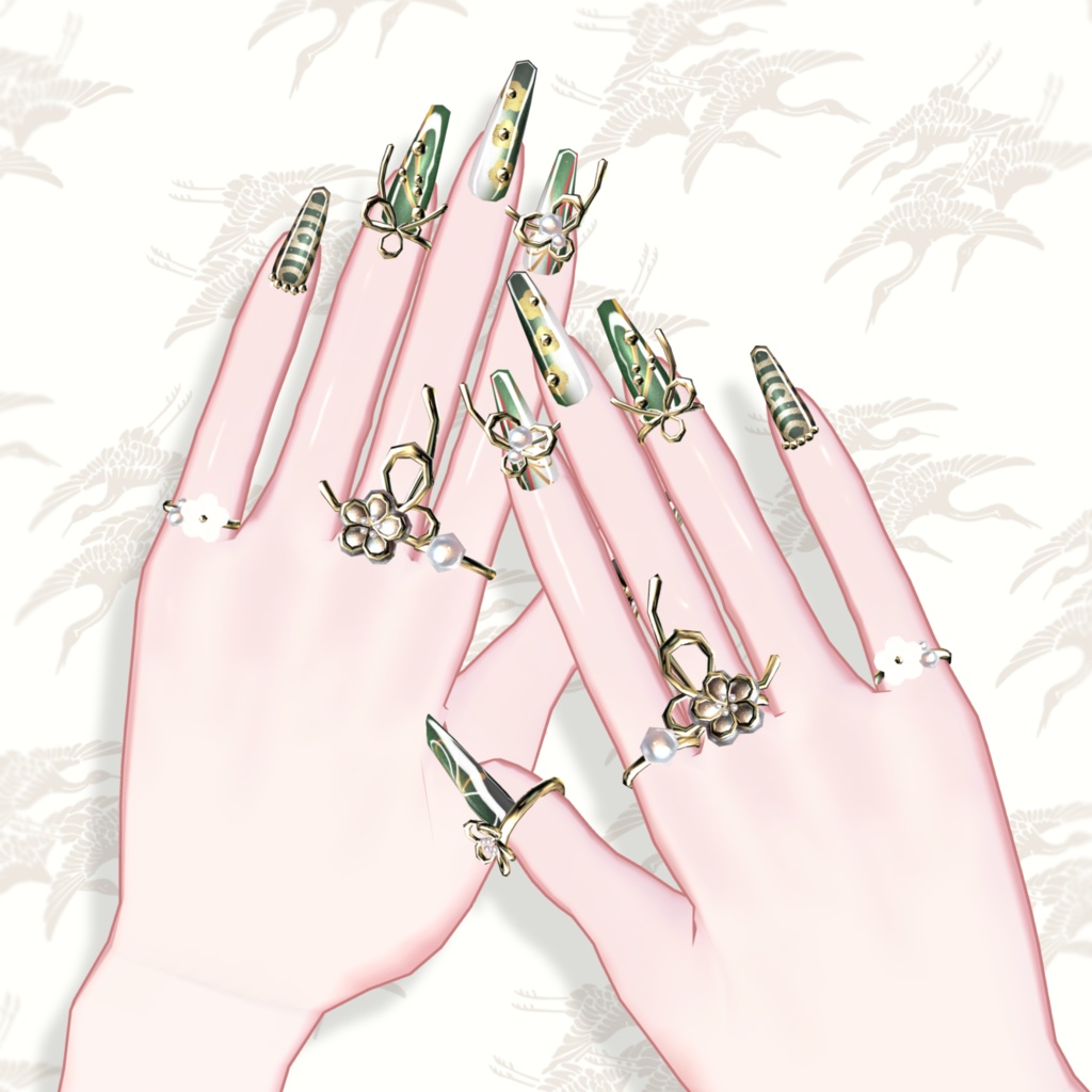 【brochiManac・Pochi】和風ネイル🎍J-style Nail&Ring