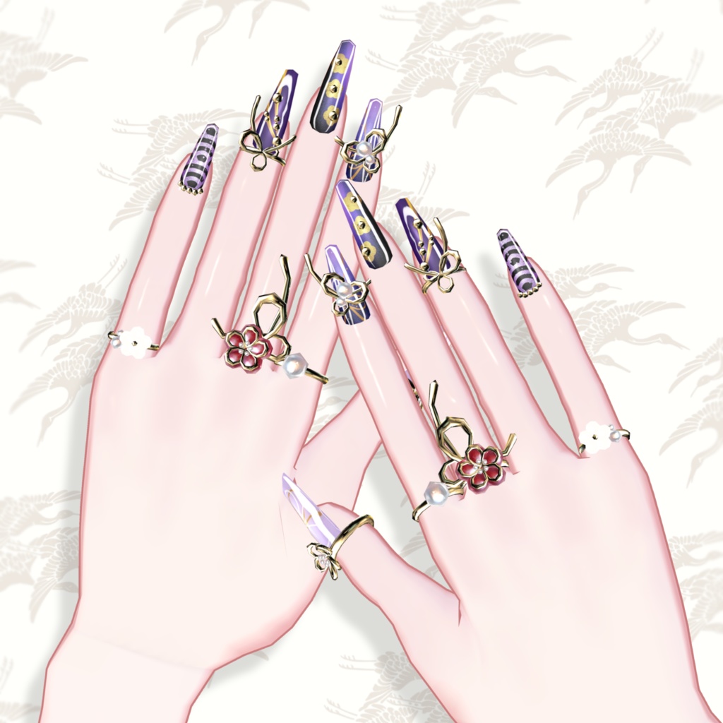 【brochiManac・Pochi】和風ネイル🎍J-style Nail&Ring