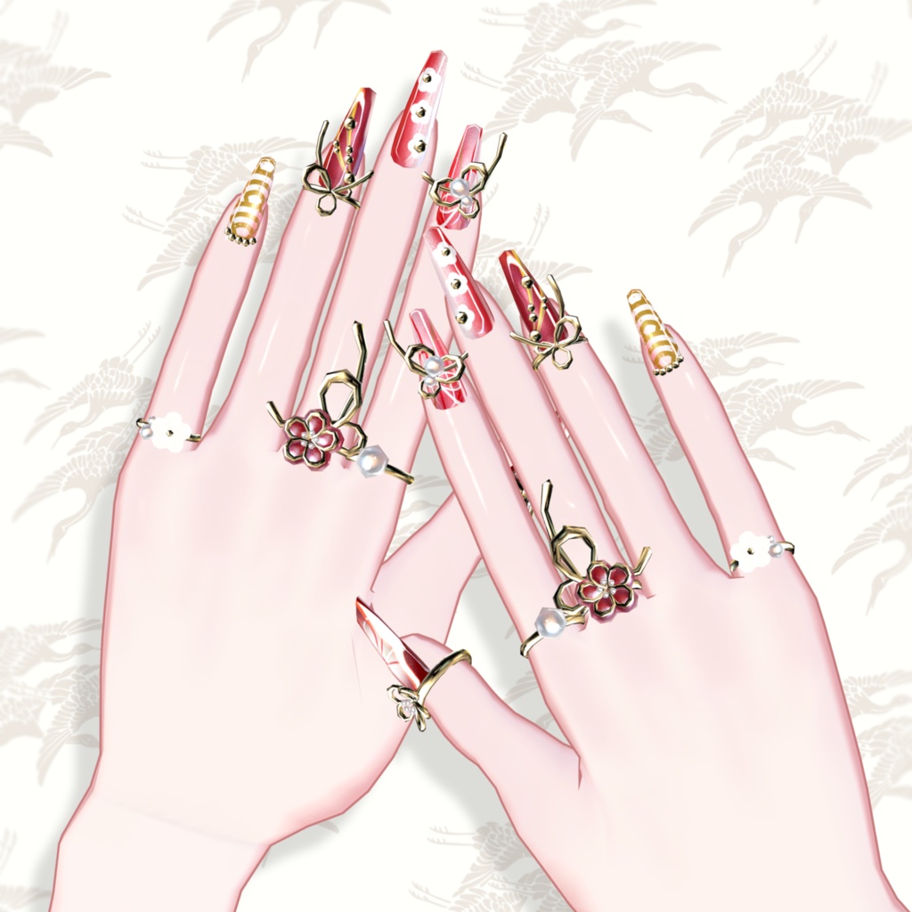 【brochiManac・Pochi】和風ネイル🎍J-style Nail&Ring