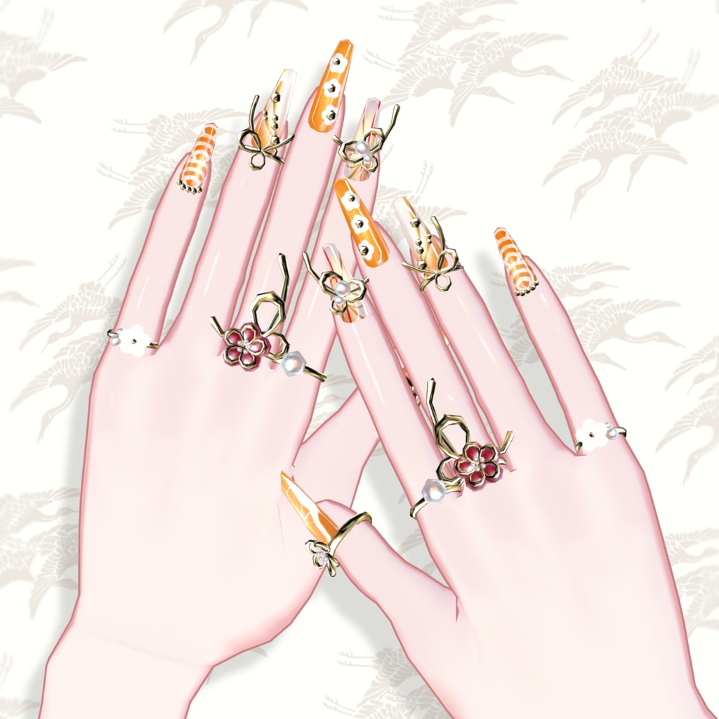 【brochiManac・Pochi】和風ネイル🎍J-style Nail&Ring