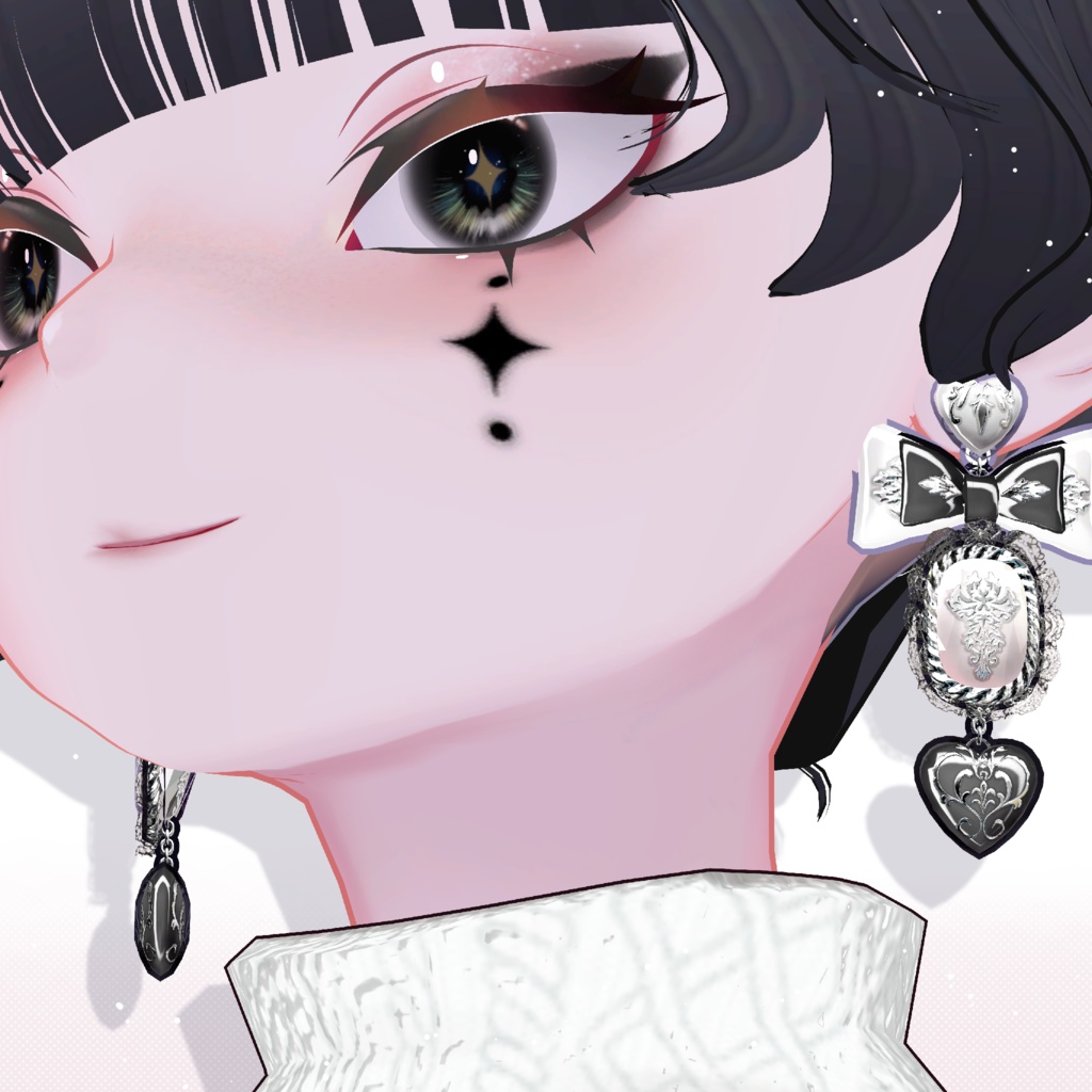 BIGリボンハートピアス🎀