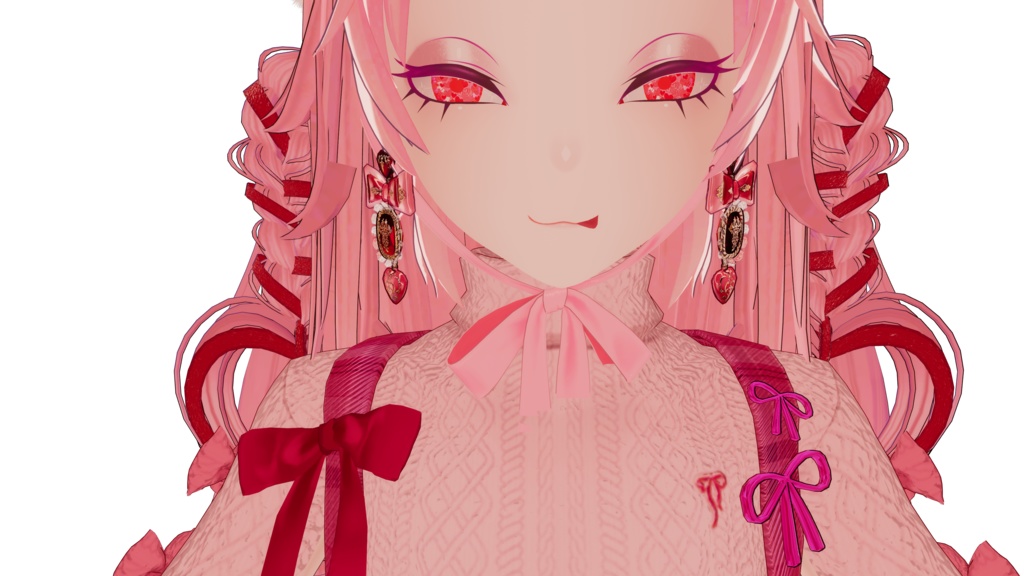 BIGリボンハートピアス🎀