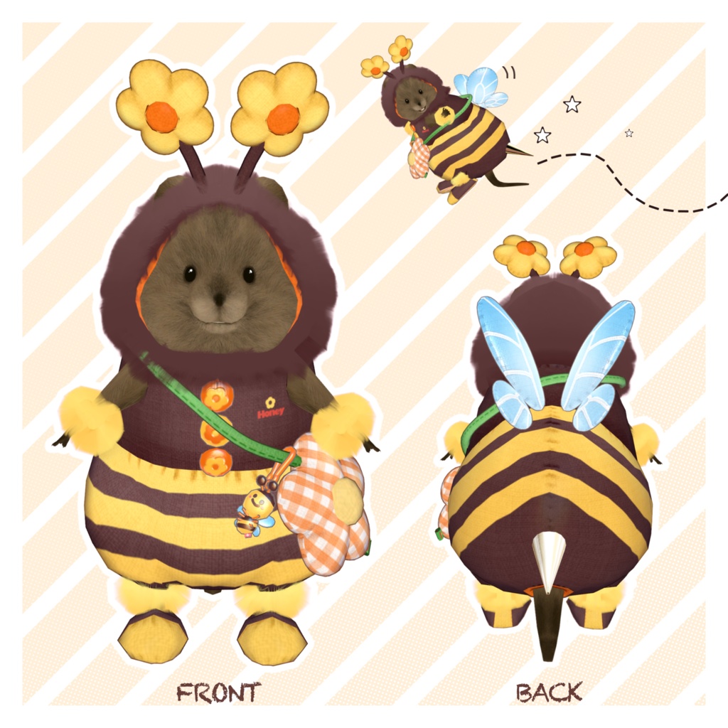ぶんぶんみつばち🐝🍯【クアッカワラビーちゃん】