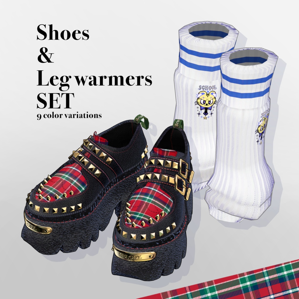 パンカーチェックシューズ