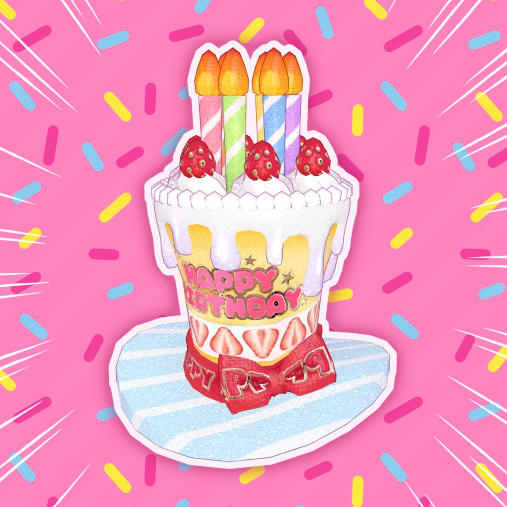 【FREE/無料】バースデーケーキハット🎂BirthdayCakeHat