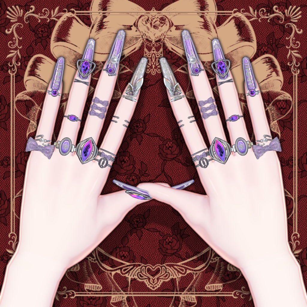 エレガントネイル&リング【ブロキマナクアバター・ポチ】