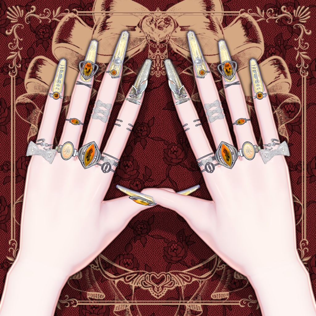 エレガントネイル&リング【ブロキマナクアバター・ポチ】