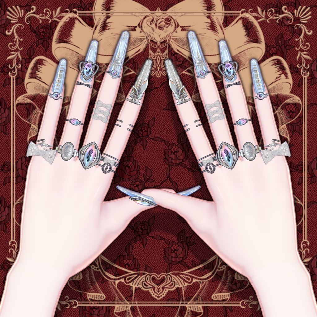 エレガントネイル&リング【ブロキマナクアバター・ポチ】