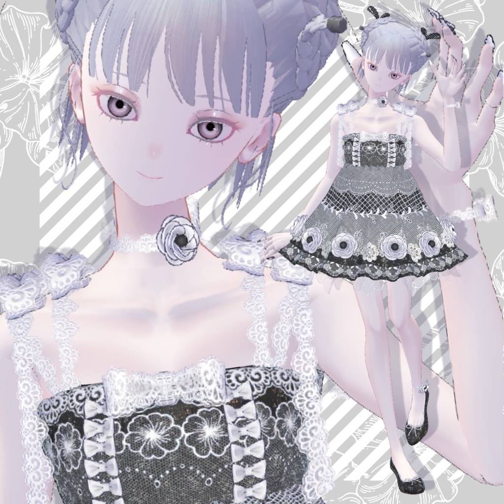 【無料FREE】サマーフラワーズドレス🌼【ブロキマナク・ポチ】