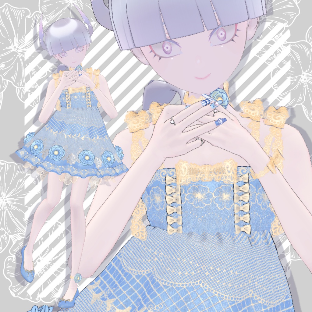 【無料FREE】サマーフラワーズドレス🌼【ブロキマナク・ポチ】