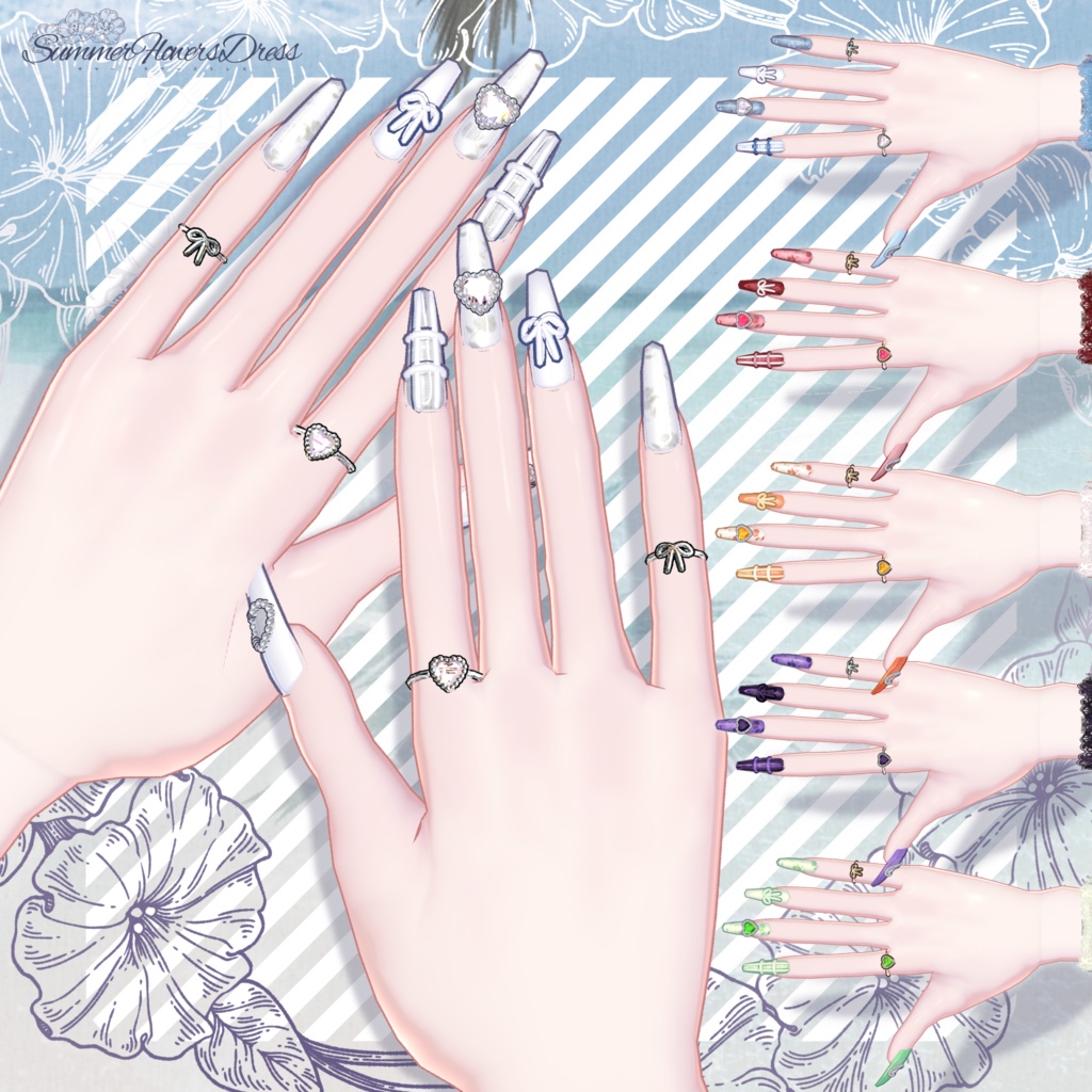 【無料FREE】サマーフラワーズドレス🌼【ブロキマナク・ポチ】