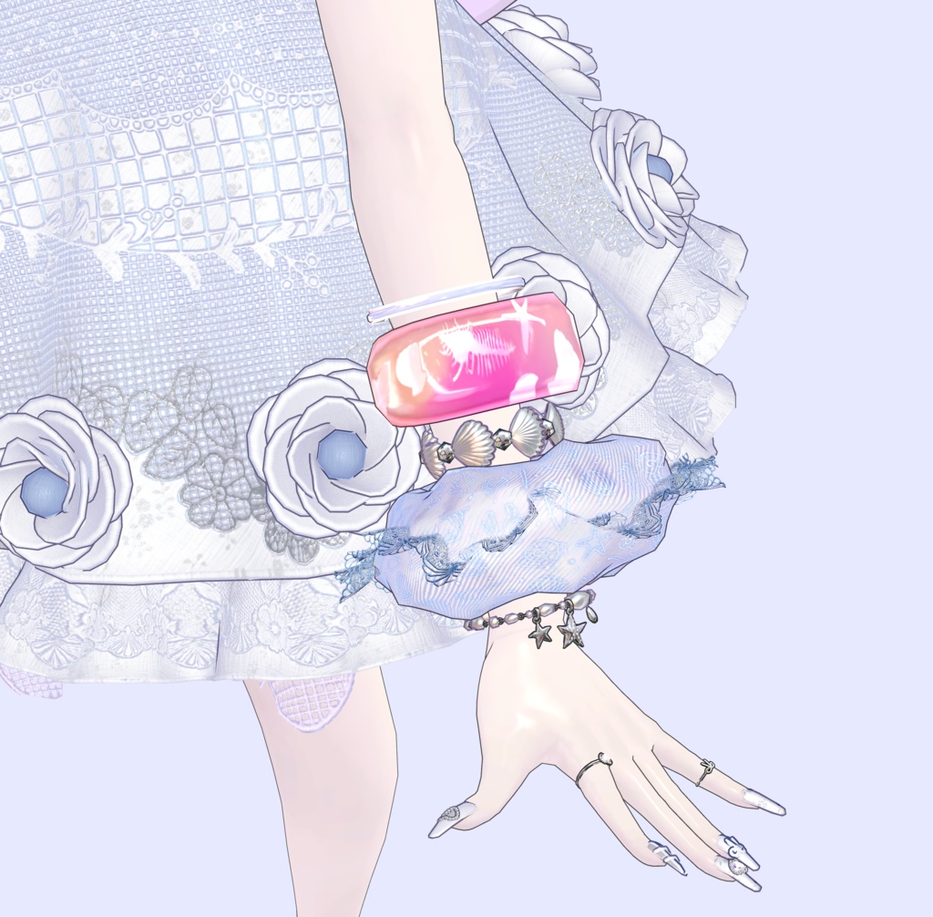 サマーブレスレット&シュシュ🧜♀️