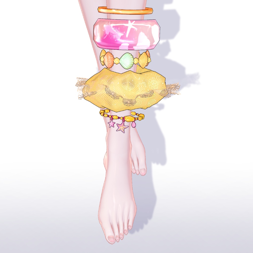 サマーブレスレット&シュシュ🧜♀️