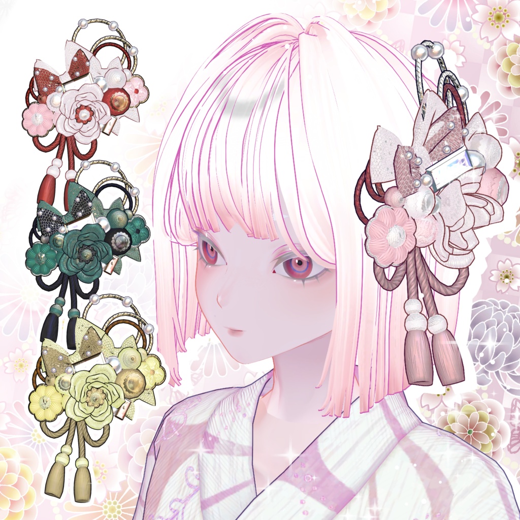 たまかんざしのヘアオーナメント