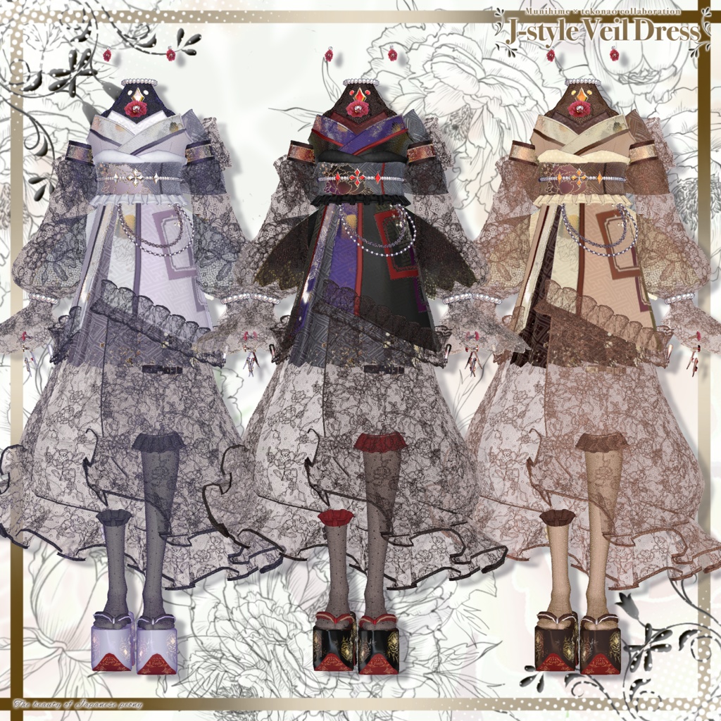 和風ベールドレス✨J-styleVeilDress【ブロキマナク】