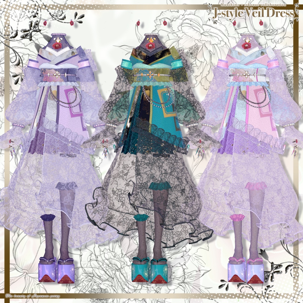 和風ベールドレス✨J-styleVeilDress【ブロキマナク】