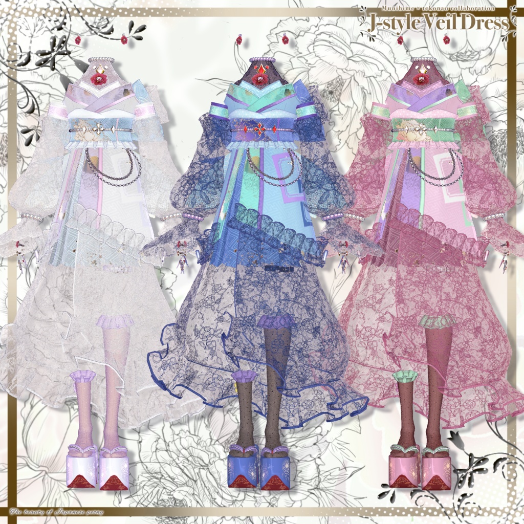 和風ベールドレス✨J-styleVeilDress【ブロキマナク】