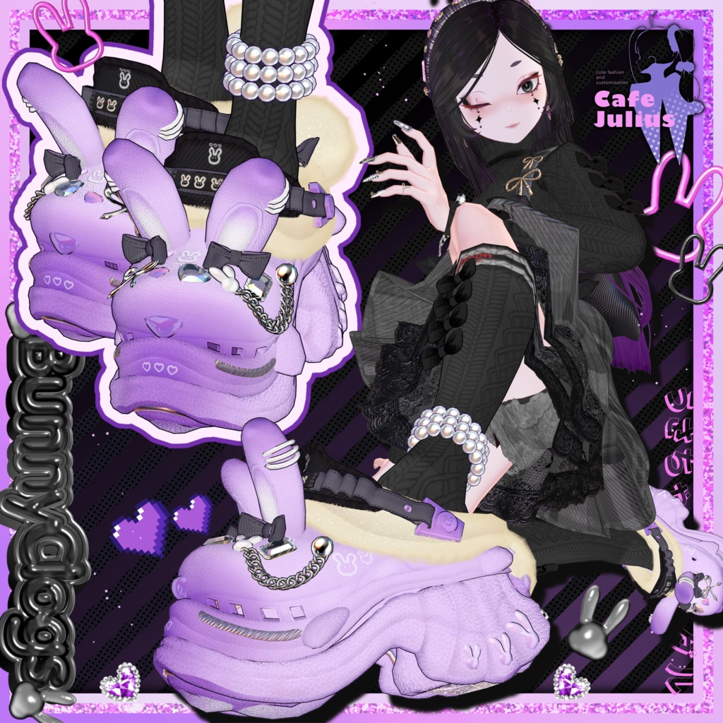 うさちゃんサンダル【2026年4月 #かふぇゆり にて無料Get!】