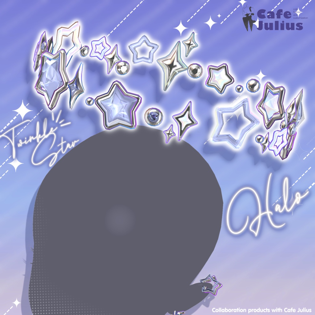 きらきら星ピアス&ヘイロー🌟【7月 #かふぇゆり で無料Getチャンス!】