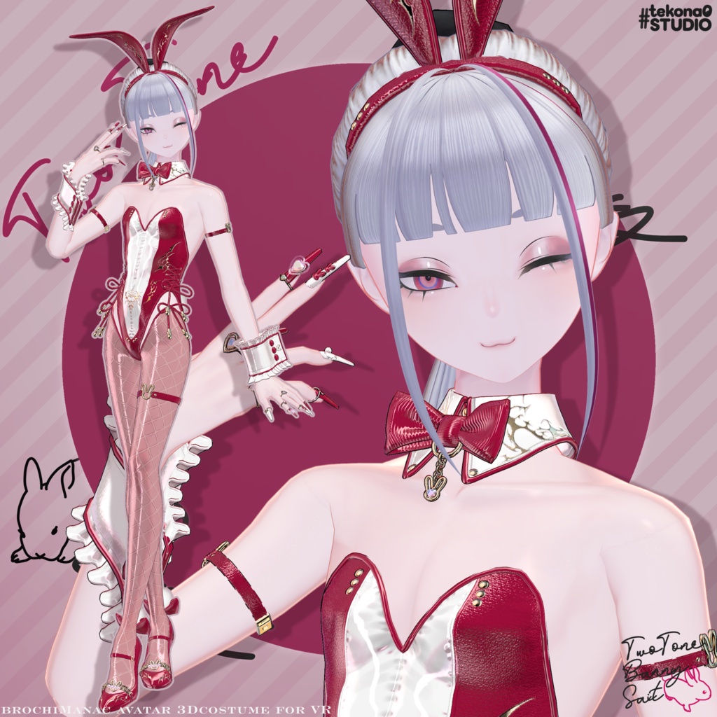 ツートンバニースーツ🐰【ブロキマナク】