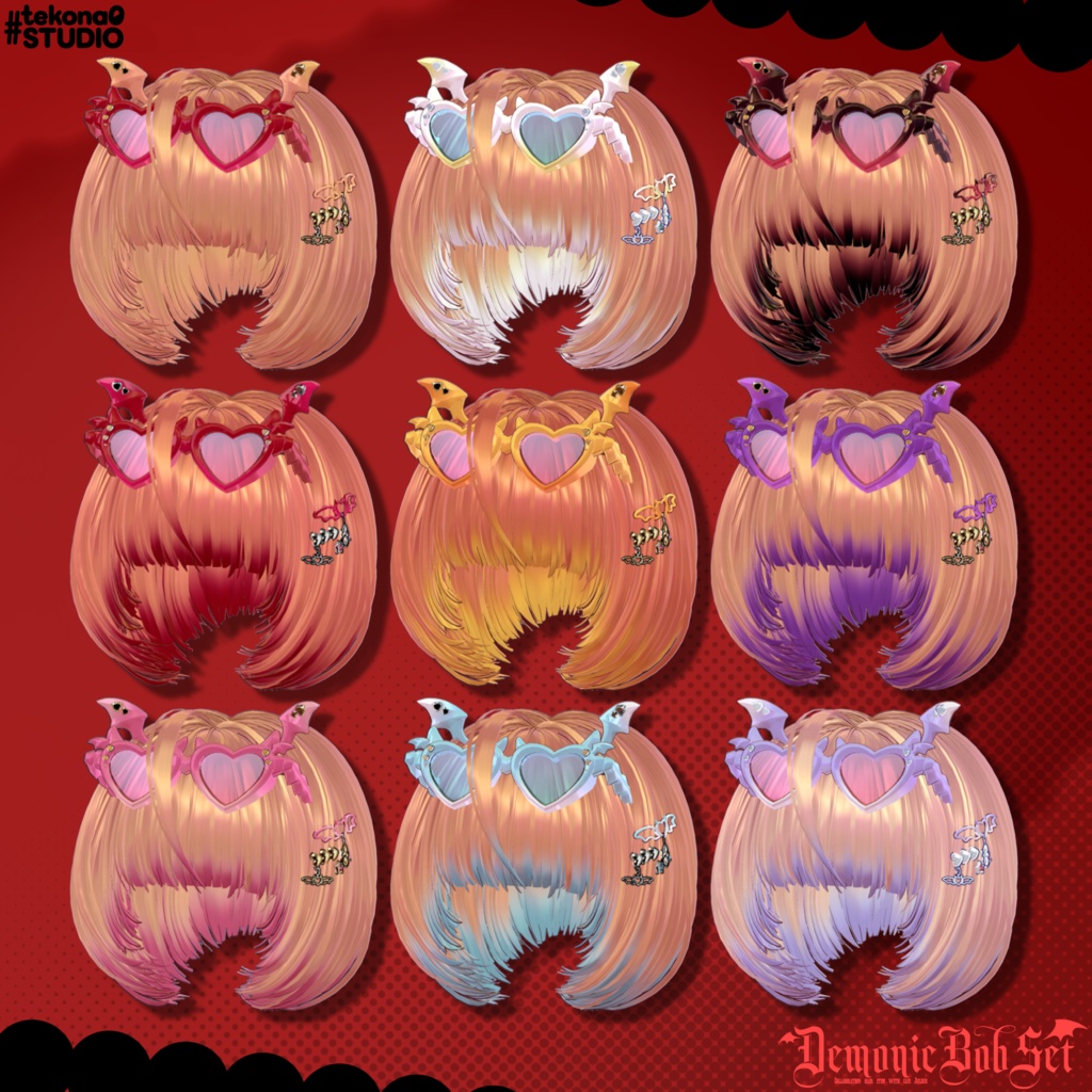 悪魔チックボブセット👿【10/24ブロキマナクハロウィン集会で無料Get!】