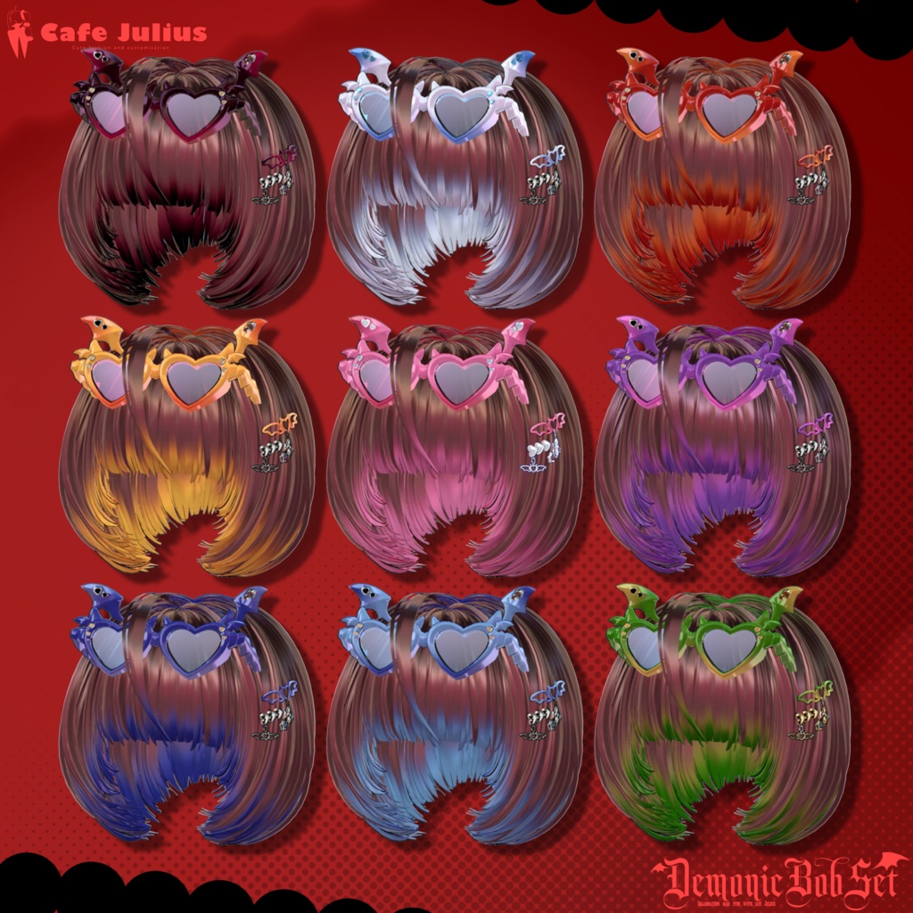悪魔チックボブセット👿【10/24ブロキマナクハロウィン集会で無料Get!】