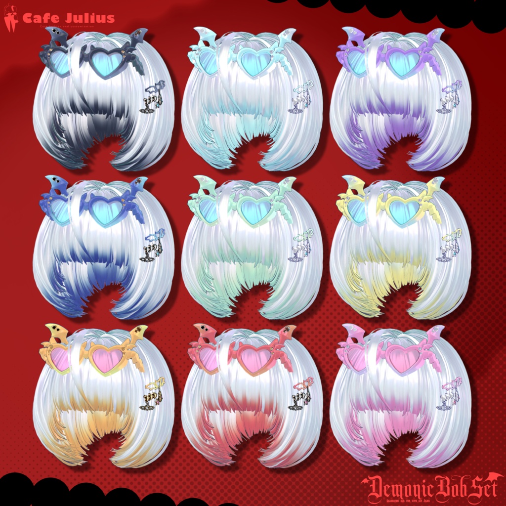 悪魔チックボブセット👿【10/24ブロキマナクハロウィン集会で無料Get!】