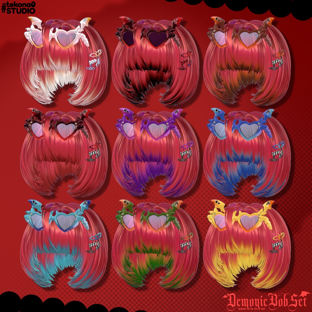 悪魔チックボブセット👿【10/24ブロキマナクハロウィン集会で無料Get!】