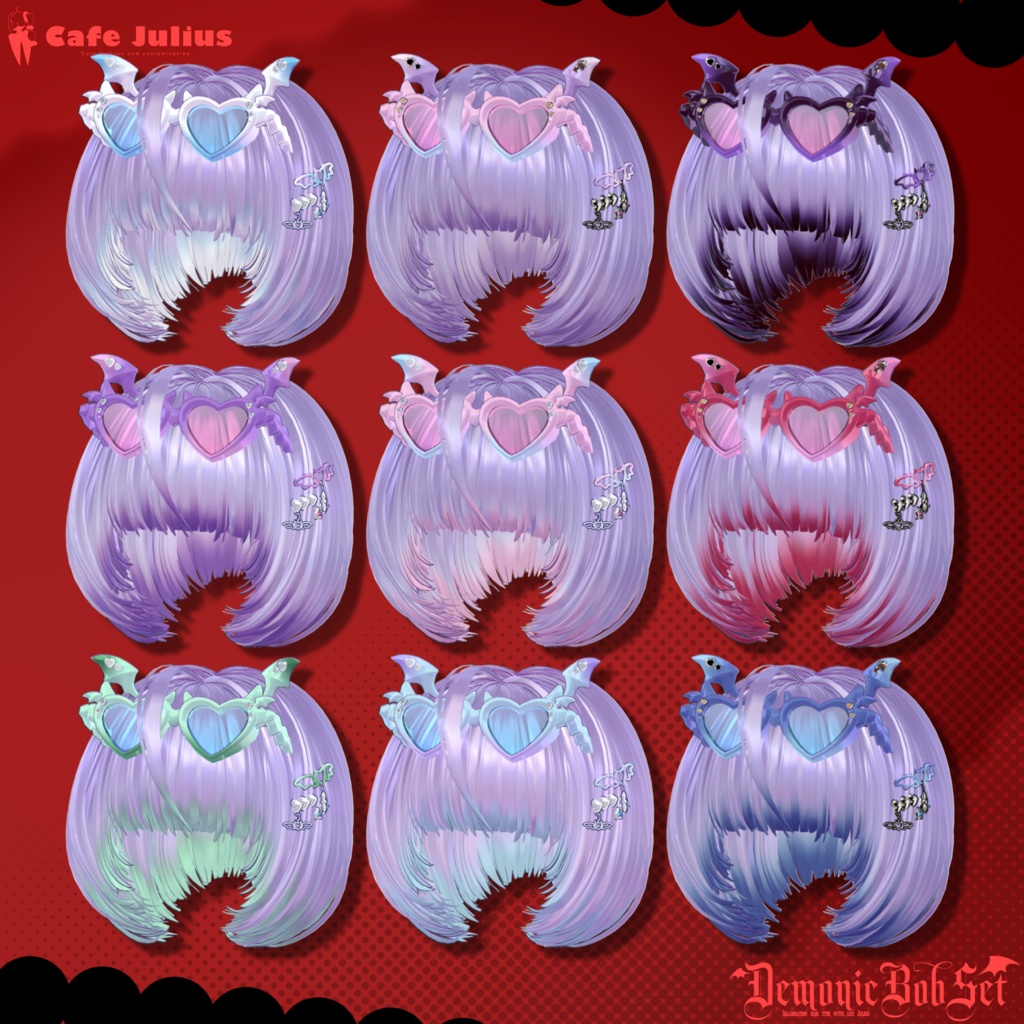 悪魔チックボブセット👿【10/24ブロキマナクハロウィン集会で無料Get!】