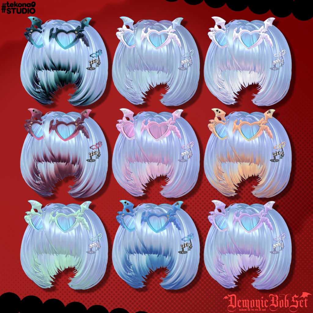 悪魔チックボブセット👿【10/24ブロキマナクハロウィン集会で無料Get!】
