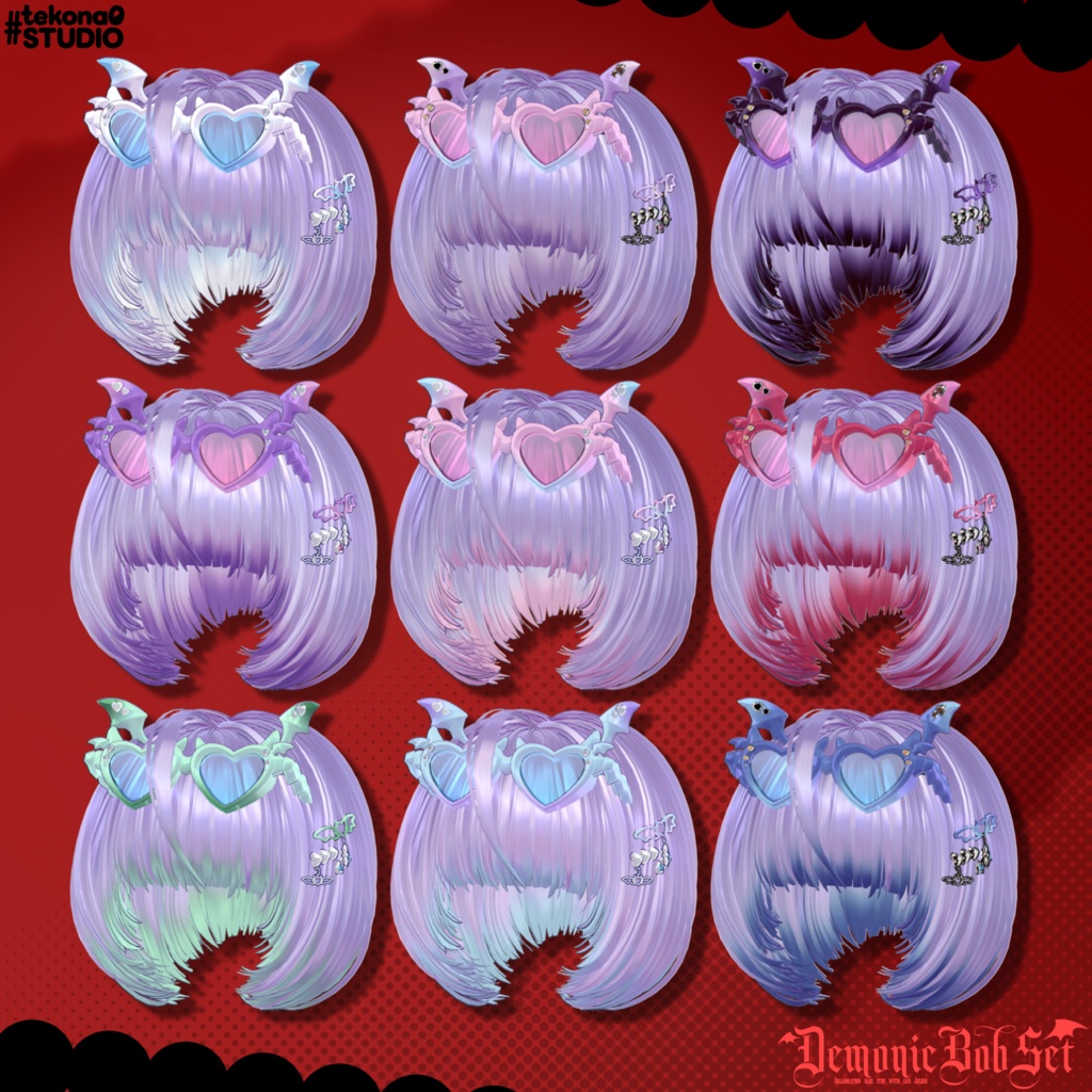 悪魔チックボブセット👿【10/24ブロキマナクハロウィン集会で無料Get!】